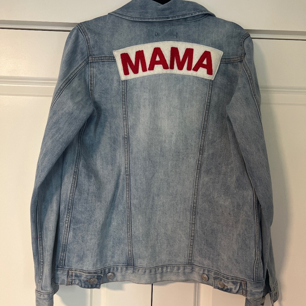 Ingrid and Isabel MAMA denim jacket